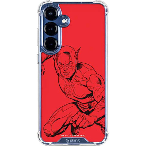 DC Comics The Flash Comic Pop Galaxy S25 Clear Case